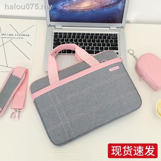 hand bag function bag Laptop bag female hand men''s singles shoulder 13.3 inches 15.6 to 14 cute little pure and fresh fashion of literature art