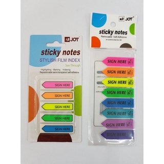 JOY Sticky Notes Stylish Film Index