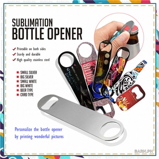 Blanks - Sublimation Stainless Steel Bottle Opener || Available Color: Silver and White