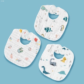 [Einmilk U-shaped bib] 8 Layers Newborn Bib meal pocket U-shaped baby gauze mouth towel pure cotton