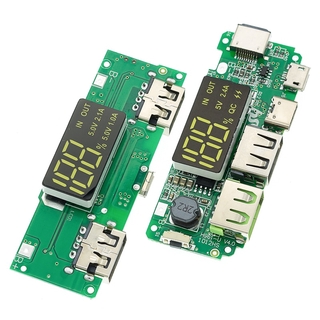 Lithium Battery Charger Board LED Dual USB 5V 2.4A Micro/Type-C USB Mobile Power Bank 18650 Charging Module Circuit Protection