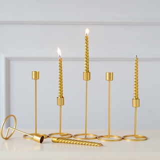 （In Stock）Nordic Gold Candle Holders Iron Candlestick
