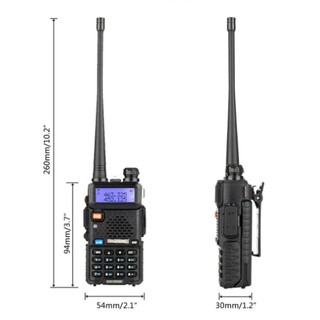Baofeng UV-5R III Tri-Band Frequency Walkie Talkie Two Way Radio VHF136-174Mhz/220-260Mhz/UHF400-520
