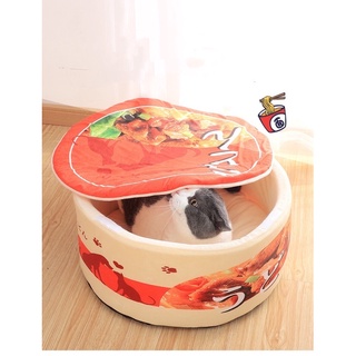 Cat and dog nest instant noodle bucket Japanese pet nest cute fully enclosed removable and washable (1)