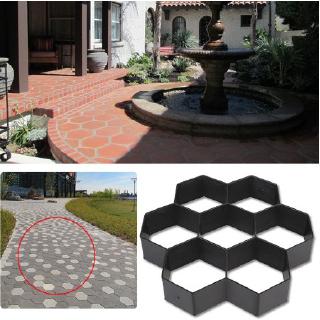 COD DIY Driveway Paving Pavement Patio Concrete Stepping Path Garden Walk Maker Mold