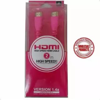 HDMI CABLE PINK ( 2Meters ) highspeed