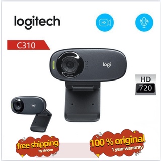 【Logitech】 C310 High Definition Webcam Indoor Camera 100% original
