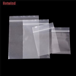 HW 100Pcs 0.12mm Thick Selfseal Bags Resealable Plastic Zip Lock Packaging Bags