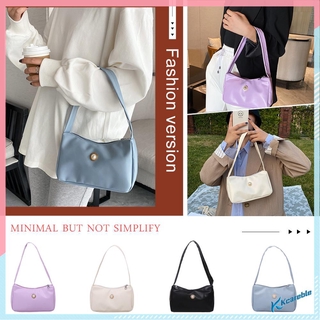[kcareble]Women Solid Tote Shoulder Underarm Bag PU Fashion Pearl Handbag