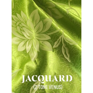 Jacquard Satin VENUS Fabric Floral 2 tone 60 inches width (SOLD PER YARD)