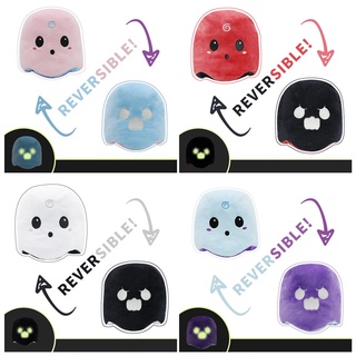 1pc Stuffed Reversible Flip Ghost Doll Plush Toy Luminous Double-sided Soft Pillow For Home (1)