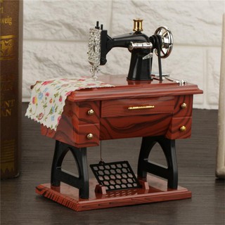 Mini Sewing Pedal Vintage Music Box (7)