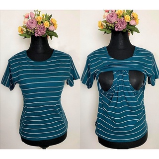 【spot goods】✟☸Taytay Supplier Breastfeeding T shirt Tops Nursing Blouse (Stripes)
