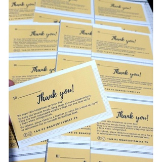 Piso Thank you cards, business cards