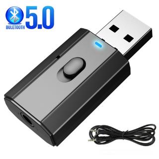 USB Bluetooth 5.0 Transmitter Receiver Wireless Hands-free 3.5mm AUX Music Audio Adapter