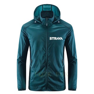 Cycling Mens Windbreaker STRAVA Outdoor Sport Cycling Jacket Sun Protection Bicycle Jersey Quick Dry