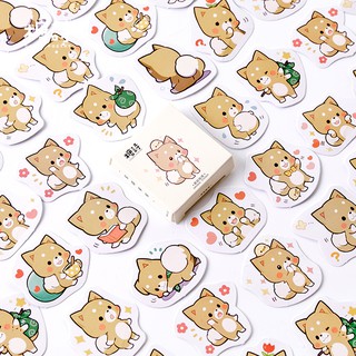 imoda 45pcs/bag Cute Cartoon Cat Stickers Diary Journal Stationery Flakes Scrapbooking DIY Decorative Sticker