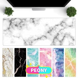 PEONY Large Rubber Laptop Gaming Marble Grain Mouse Pad