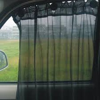 PLP AutoCar Curtain Side Window Car Sun Shade Black Curtain