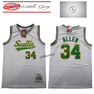 NBA Seattle Sonics 34 Ray Allen Basketball Jersey