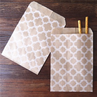 15CM*10CM 100 pcs Craft Kraft Paper Bag for Guests Gift Flower Honeycomb Baby shower Decoration Disp