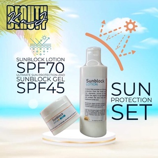 KnJ Beauty Sun Protection Set (Sunblock Lotion SPF70 and Sunblock Gel SPF45)