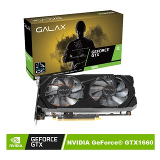 Galax GeForce® GTX 1660 (1-Click OC) 6GB GDDR5 192-bit DP/HDMI/DVI-D