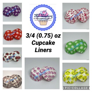 3/4 (0.75) oz Cupcake Liners - 200pcs per tube (1)