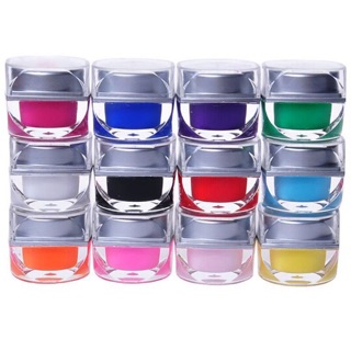 12colors/set color Gel solid/ glittered / jelly glass (7)