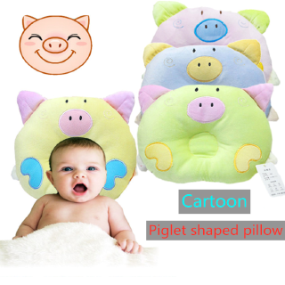 Newborn Baby Styling Pillow Anti-Head Misalignment Correction Mimic Head Cartoon Pig Styling Pillow
