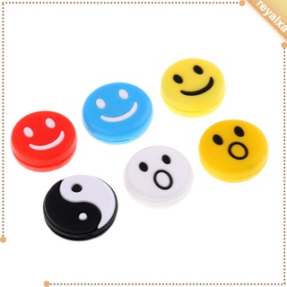 Cute Silicone Vibration Dampeners for Tennis Squash Racket, Set of 6