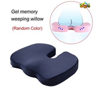 Sfyre Memory Foam Gel Seat Cushion Non-Slip Back Pain Sciatica Relief Chair Cushions for Home Office Car
