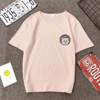 ✨felicelife✨4 Colors Korean Cat Couples Short Sleeve T-Shirt (4)