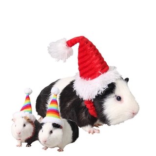 S03-Pet Christmas hat Santa Claus Cap Head Accessories For Rabbit Hamster Guinea Pig Rat Small Animal high quality