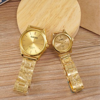 [Baak]stainless steel gold couple watch gift #CA08CPCHP