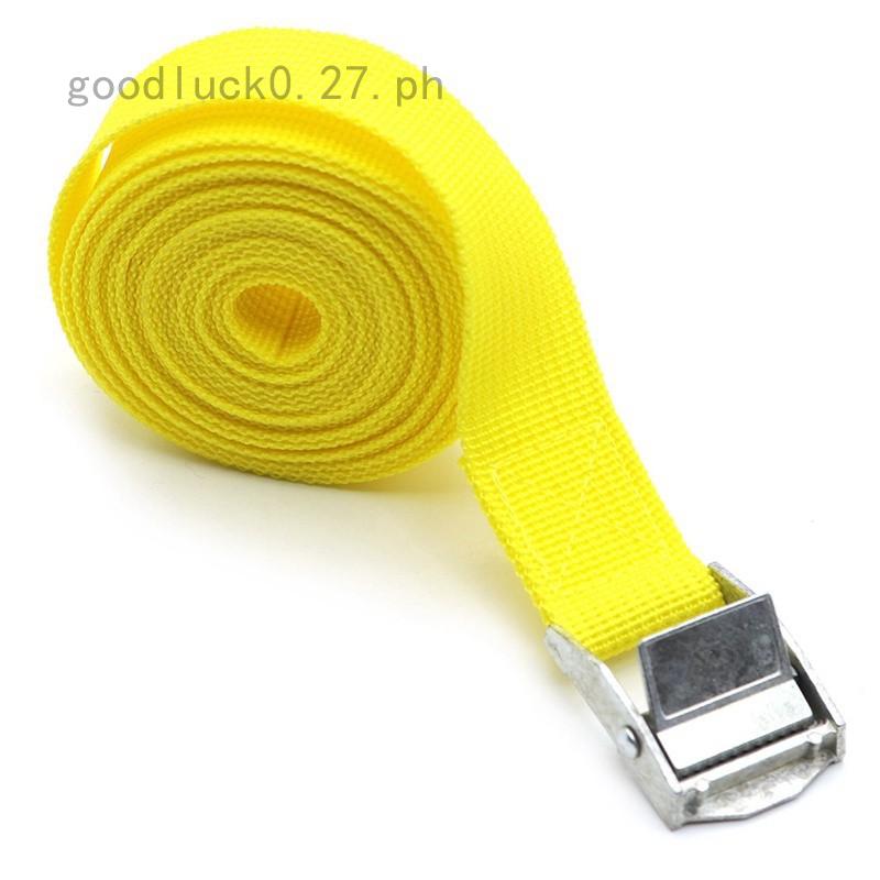 goodluck0 1pc Tie Down Strap Strong Ratchet Belt Luggage Bag Cargo Lashing with Metal Buckle (1)