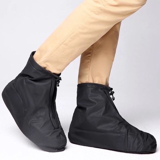 KHJ BLACK shoe cover makapal cod 5 size