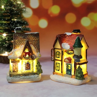 ahlsen NEW Christmas Village Nativity Scene Ornament Xmas decoration LED Lights