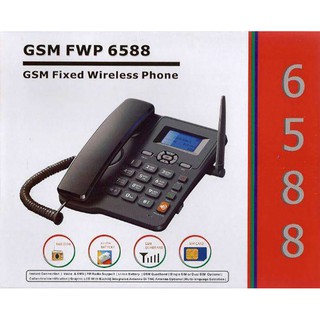 GSM Fixed Landline Wireless Phone ( Dual sim ) Quad Band GSM850/900/1800/1900MHz