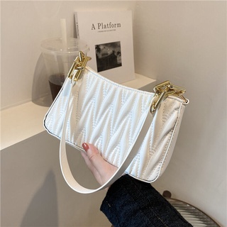 2021 New Women's Bags Summer White Pleated Cloud Bag Special-Interest Design High-End Fashion Should