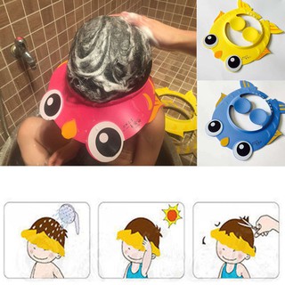 ..P-Baby Kids Children Safe Shampoo Bath Bathing Shower Cap