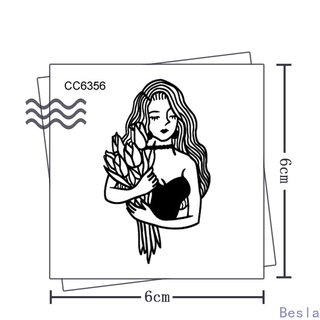 Temporary Tattoo Sticker Waterproof & Cute Cool Girl Sticker Fake Tattoos-Besla (6)