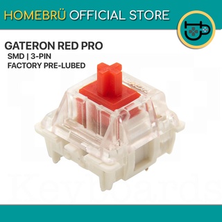 10pcs Gateron Red PRO (Linear) Mechanical Keyboard Switches SMD LED