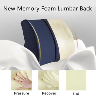 Lumbar Back Pillow Memory Foam Cushion for Office Home Car (2)
