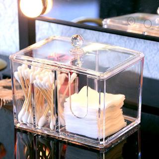 Multifunction Acrylic Makeup Cotton Pad Swab Storage Organizer Holder Container Makeup Jewelry Box Holder