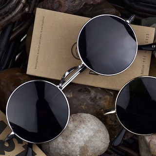 Retro round frame hip hop sunglasses unisex uv400/men women