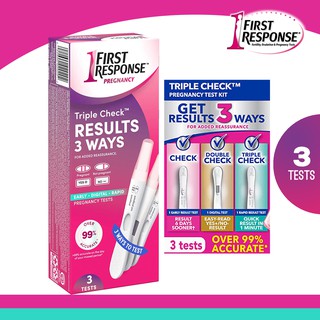 First Response Triple Check Pregnancy Test 3 Tests *#1 Best-Selling Brand in America*
