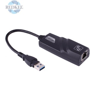 REDKEE USB 3.0 to 10/100/1000 Gigabit RJ45 Ethernet LAN Network Adapter 1000Mbps