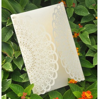 GENEVA888 Elegant Laser Cut Floral Hollow Invitations Cards LW01 (5)