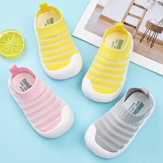 Baby Shoes 0-3Yrs Kids Summer Flat Prewalker Shoes Boy Girls Mesh Loafers Sneaker Shoes
